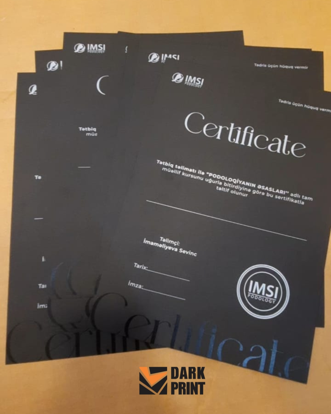 Sertifikat nümunəsi