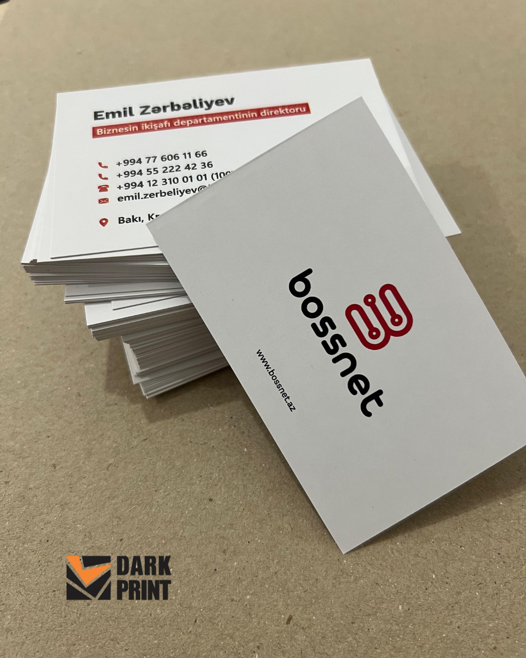 Biznes kart nümunəsi